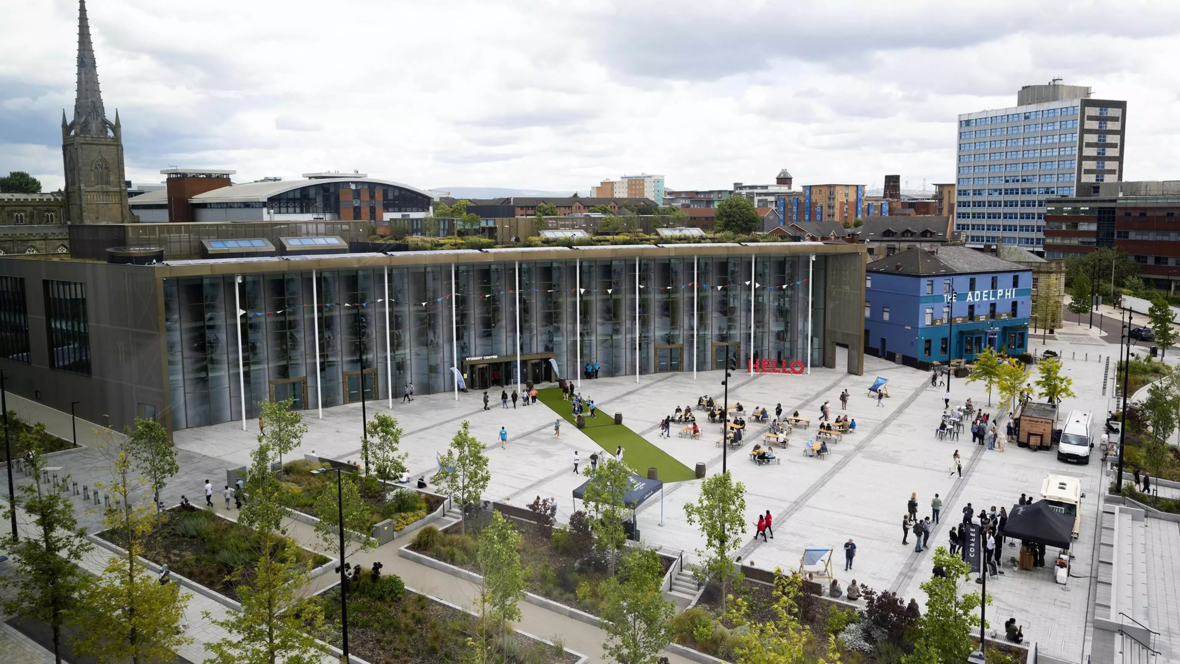 Student Centre and University Square at our Preston Campus