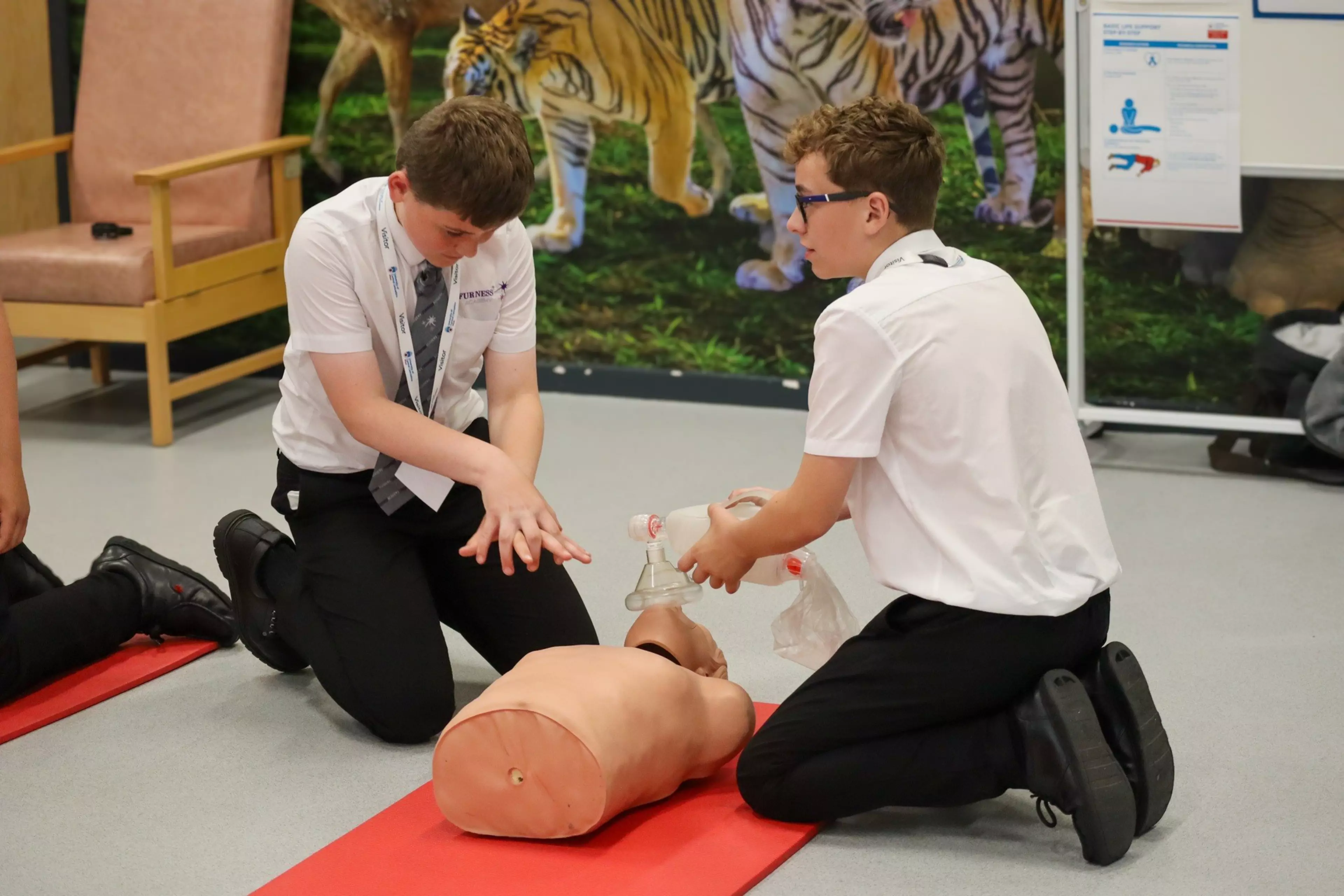 Cumbrian schoolboys discover more about caring careers at university