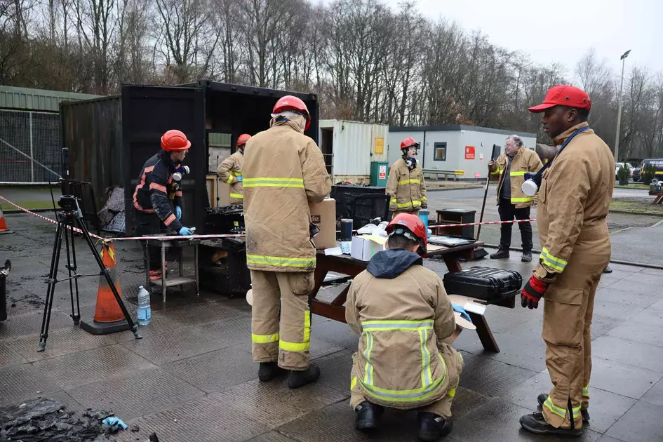Fire students get involved with fire investigations